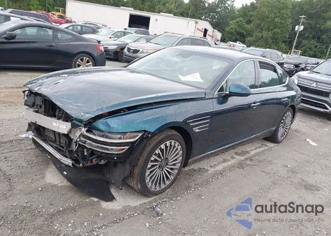 2023 Genesis Electrified G80 из США, поврежденный, VIN KMTGE4S19PU006915